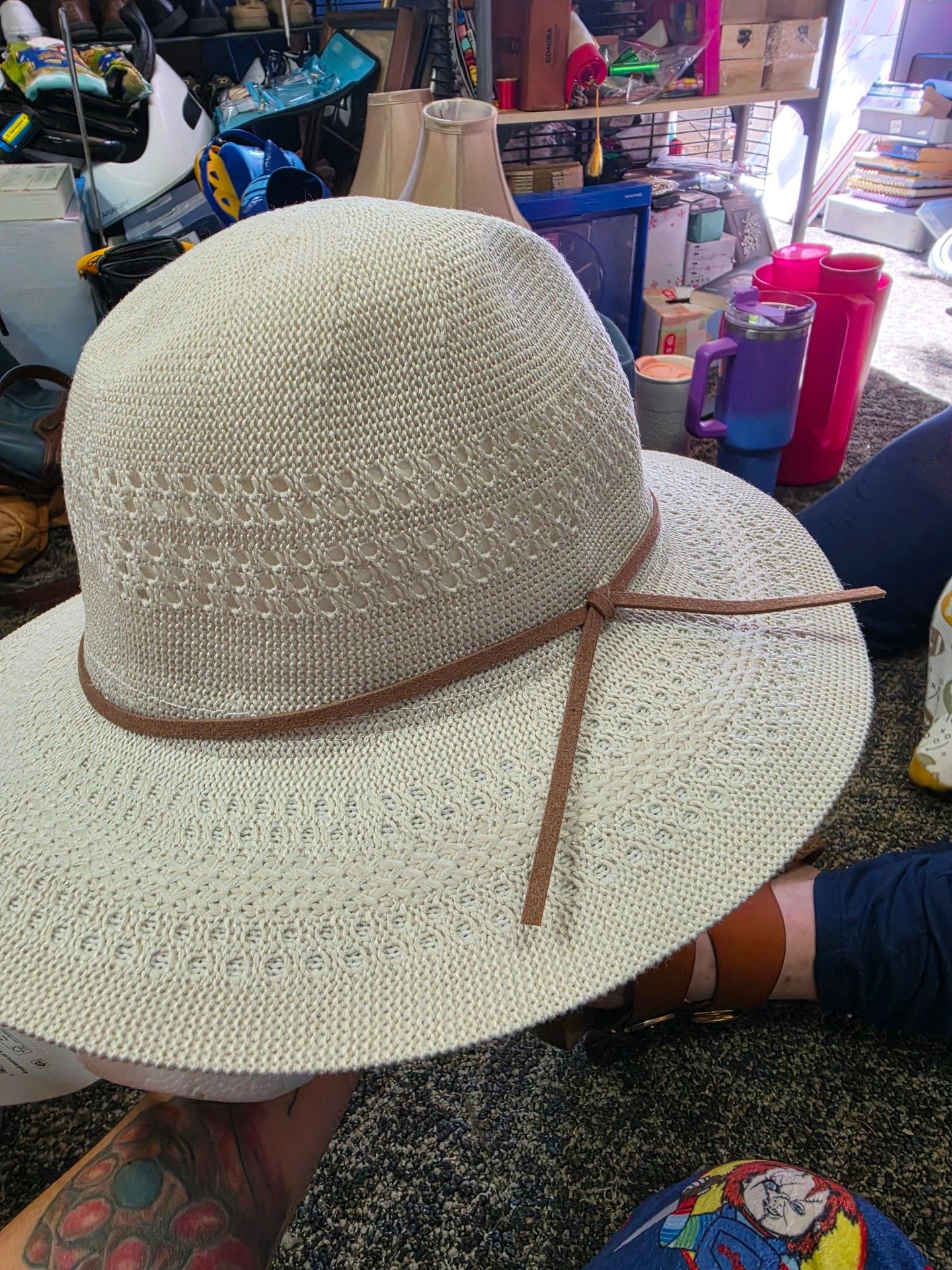 Time And Tru Women'S Knit Panama Hat 5