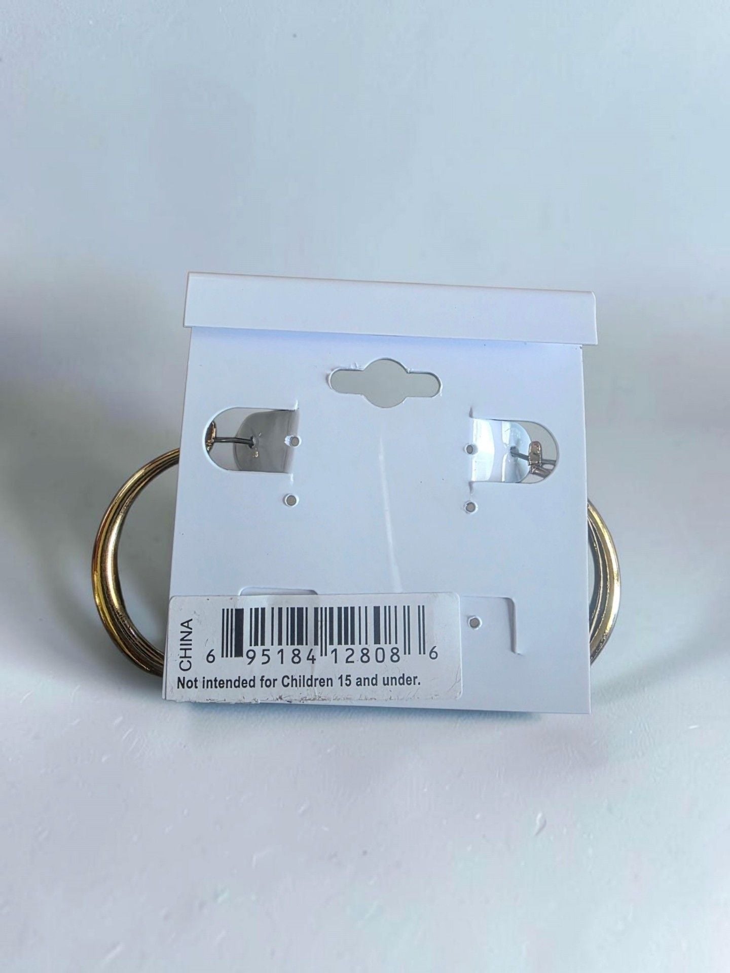 Main Street Gold Tone Thick Hoop Earrings 4