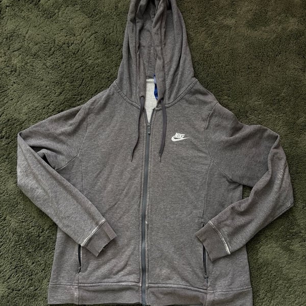 Nike Gray Full Zip Hoodie Jacket