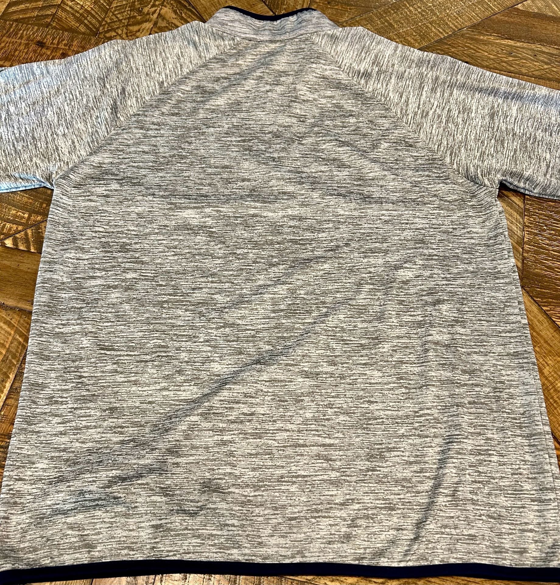 Colosseum Ole Miss Rebels 1/4 Zip Pullover Gray Space Dye Size L 7
