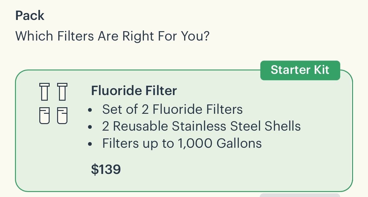BOROUX Proactive Fluoride Filters Set of 2 8