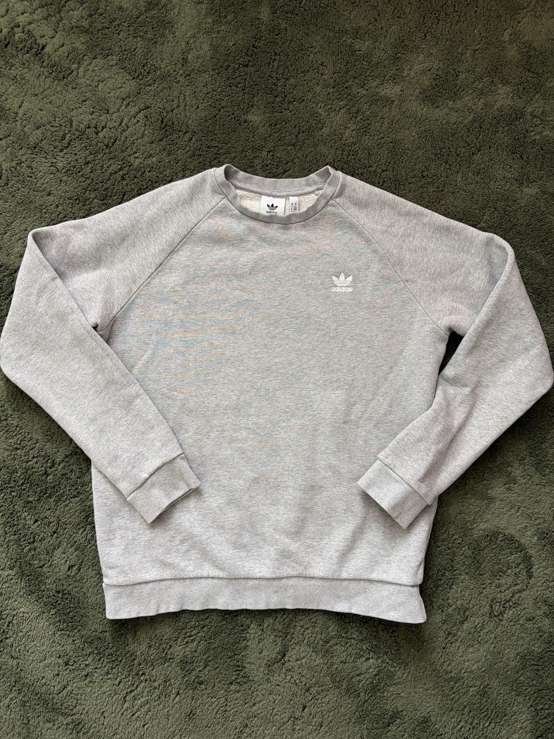 Adidas Originals Trefoil Crewneck Sweatshirt Gray 2