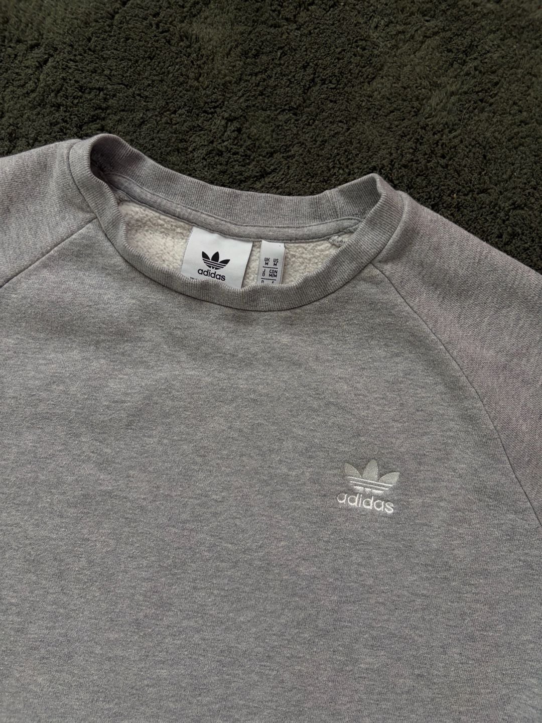 Adidas Originals Trefoil Crewneck Sweatshirt Gray 4