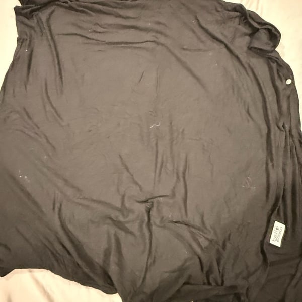 Byrd & Blume Black Button Nursing Cover