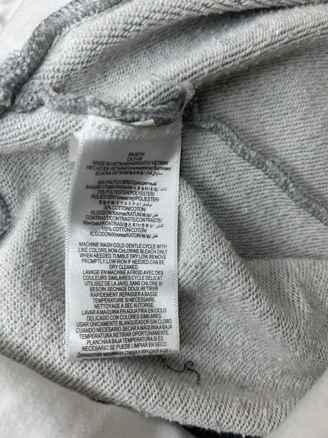 BCBGMaxAzria Faux Layered Sweatshirt Size S Gray White Long Sleeve 8