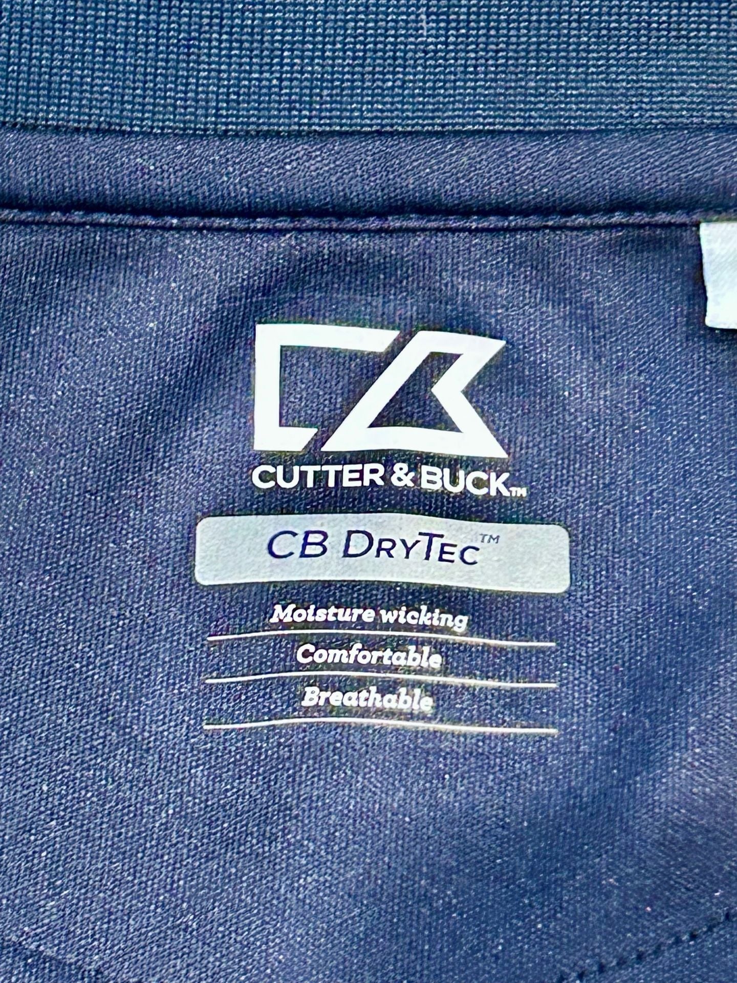 Cutter & Buck Auburn Tigers Polo Size XL Blue Stripe DryTec Shirt 4
