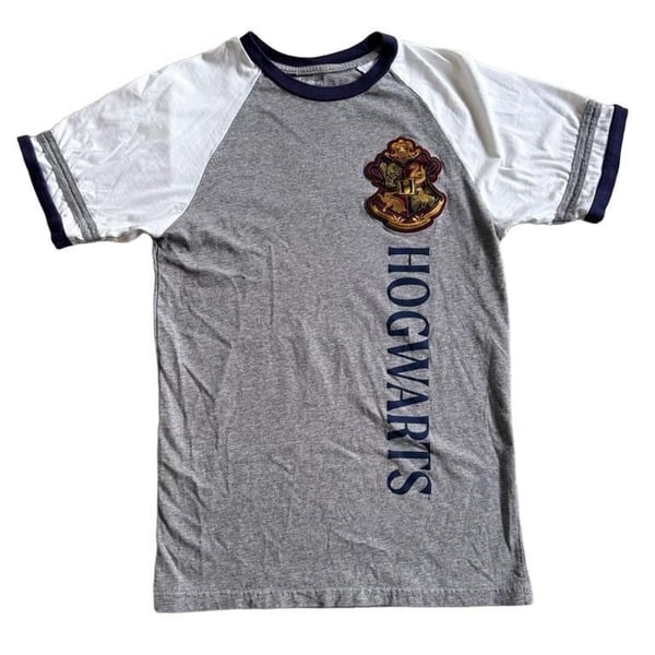 Universal Studios Harry Potter Hogwarts T-Shirt Size XS Crest Raglan