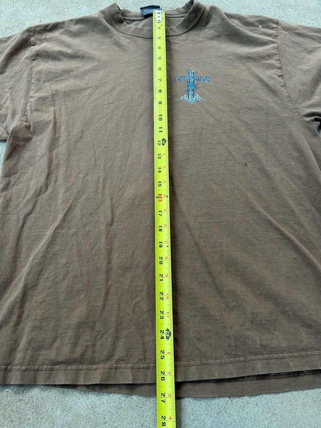 Longboard Legends Surfboard Graphic T-Shirt Brown Single Stitch 9