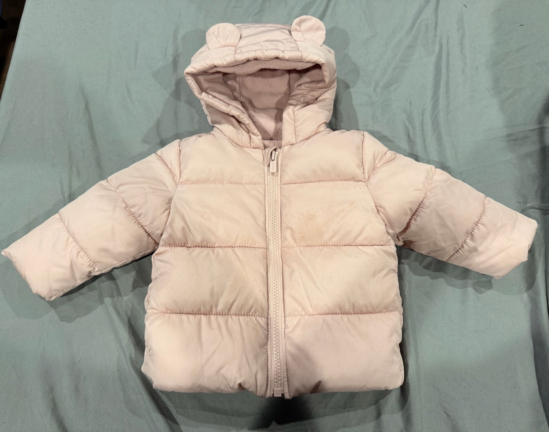Old Navy Puffer Jacket Size 6-12M Pink 2