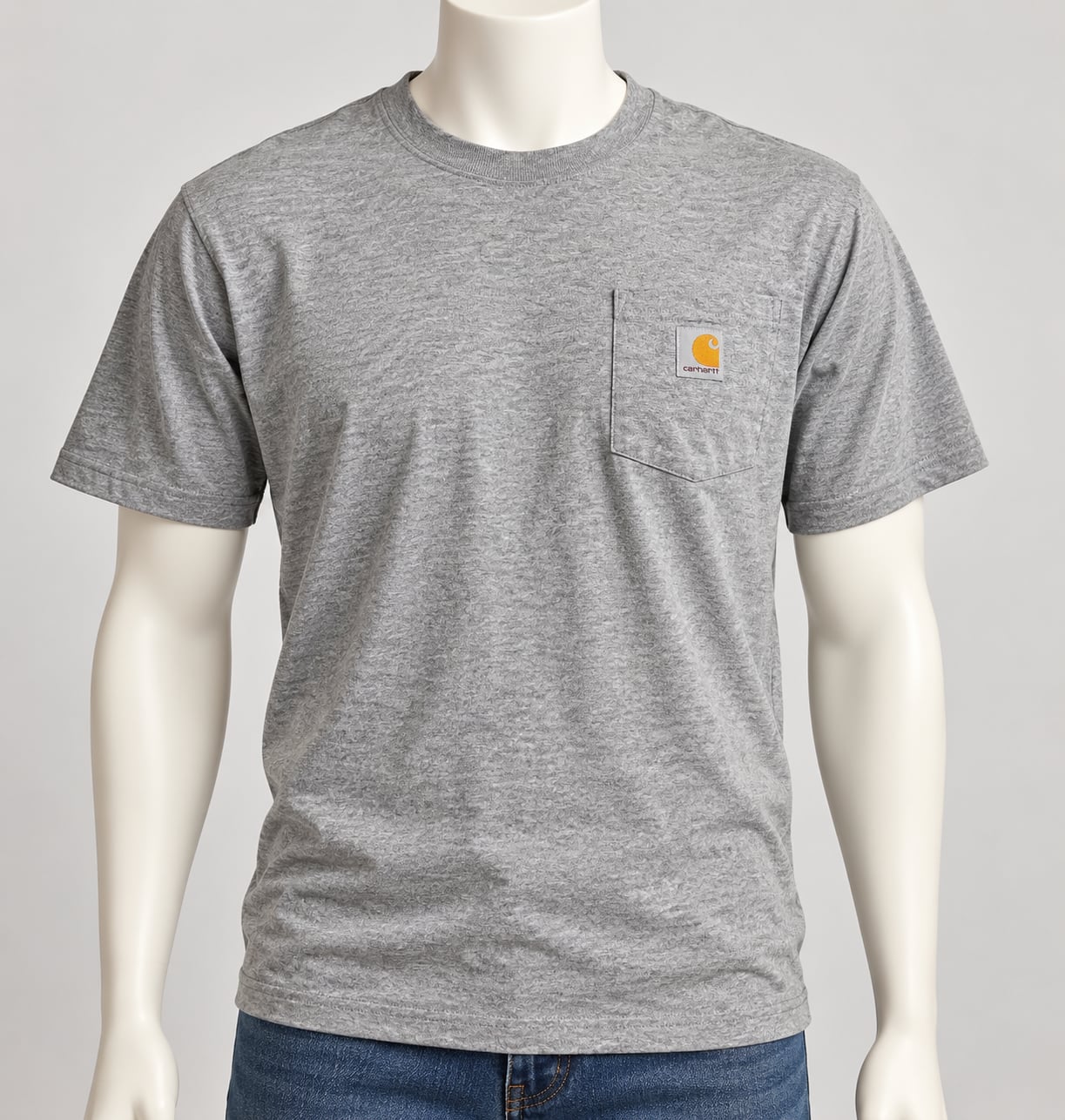 Carhartt Short Sleeve Pocket T-Shirt Size 2XL Heather Grey Relaxed Fit 2