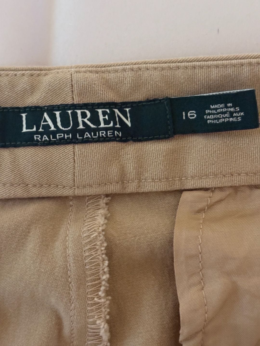 Lauren Ralph Lauren Pants Size 16 Beige Khaki Trousers 3