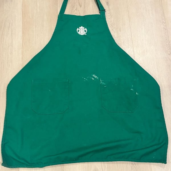 Starbucks Green Barista Apron With Pockets Uniform