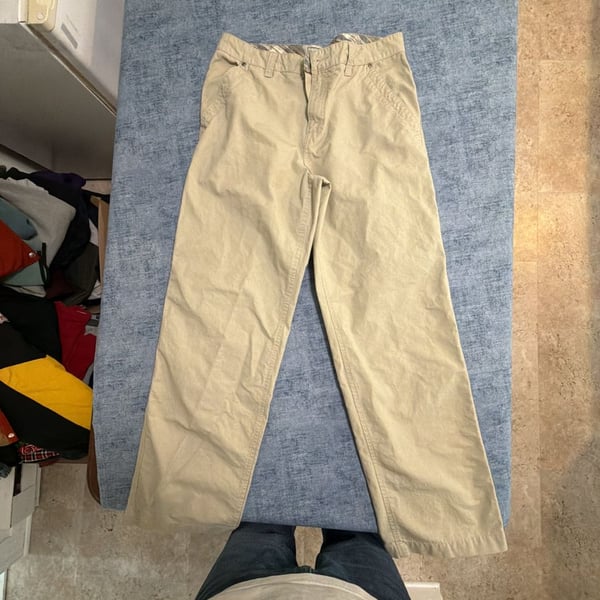 Horny Toad Canvas Pants Size 34 Beige Cotton Stretch Utility Chinos