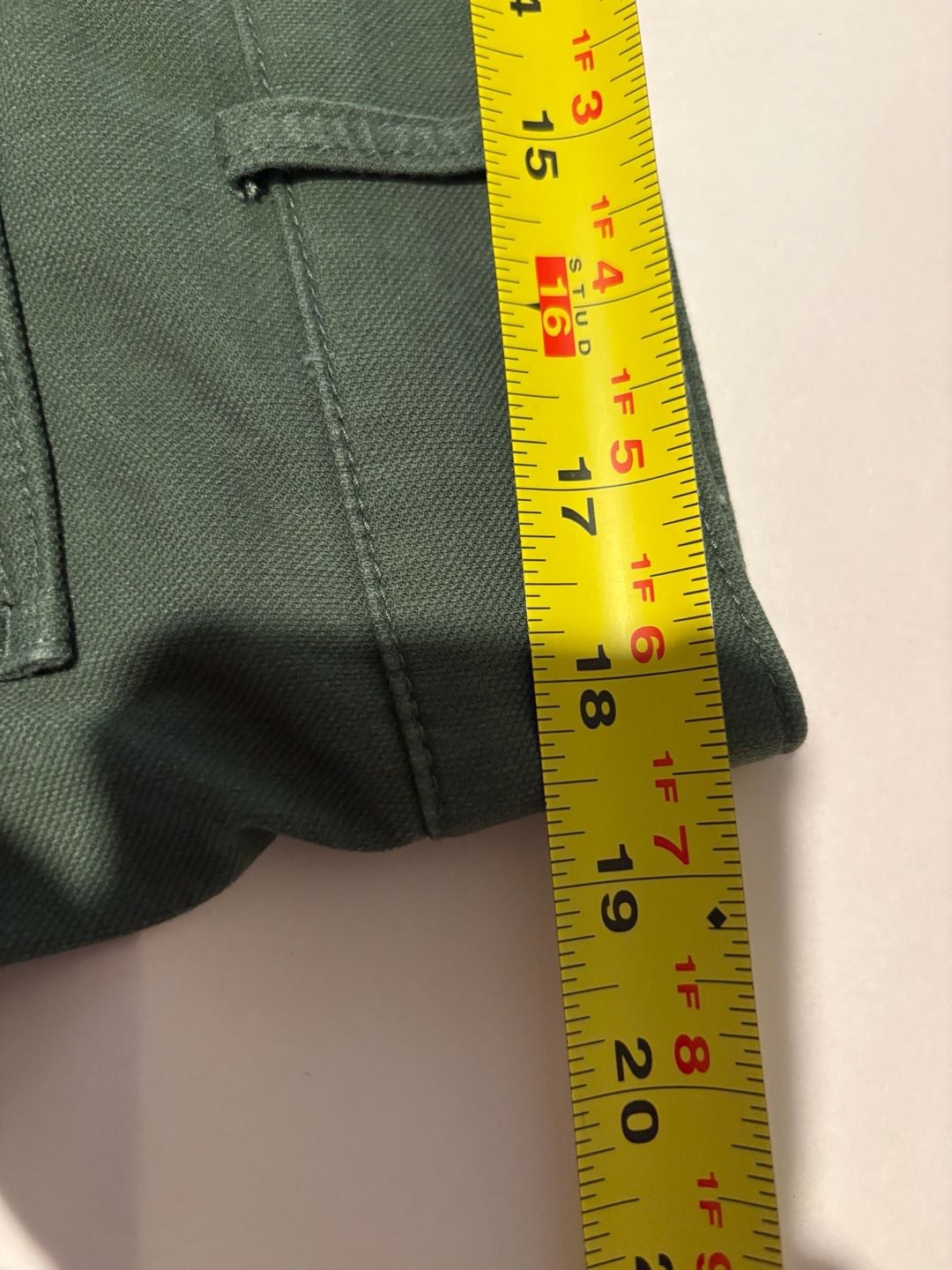 Loft Wide Leg Crop Pants Size 14 Olive Green Pocket Twill 7