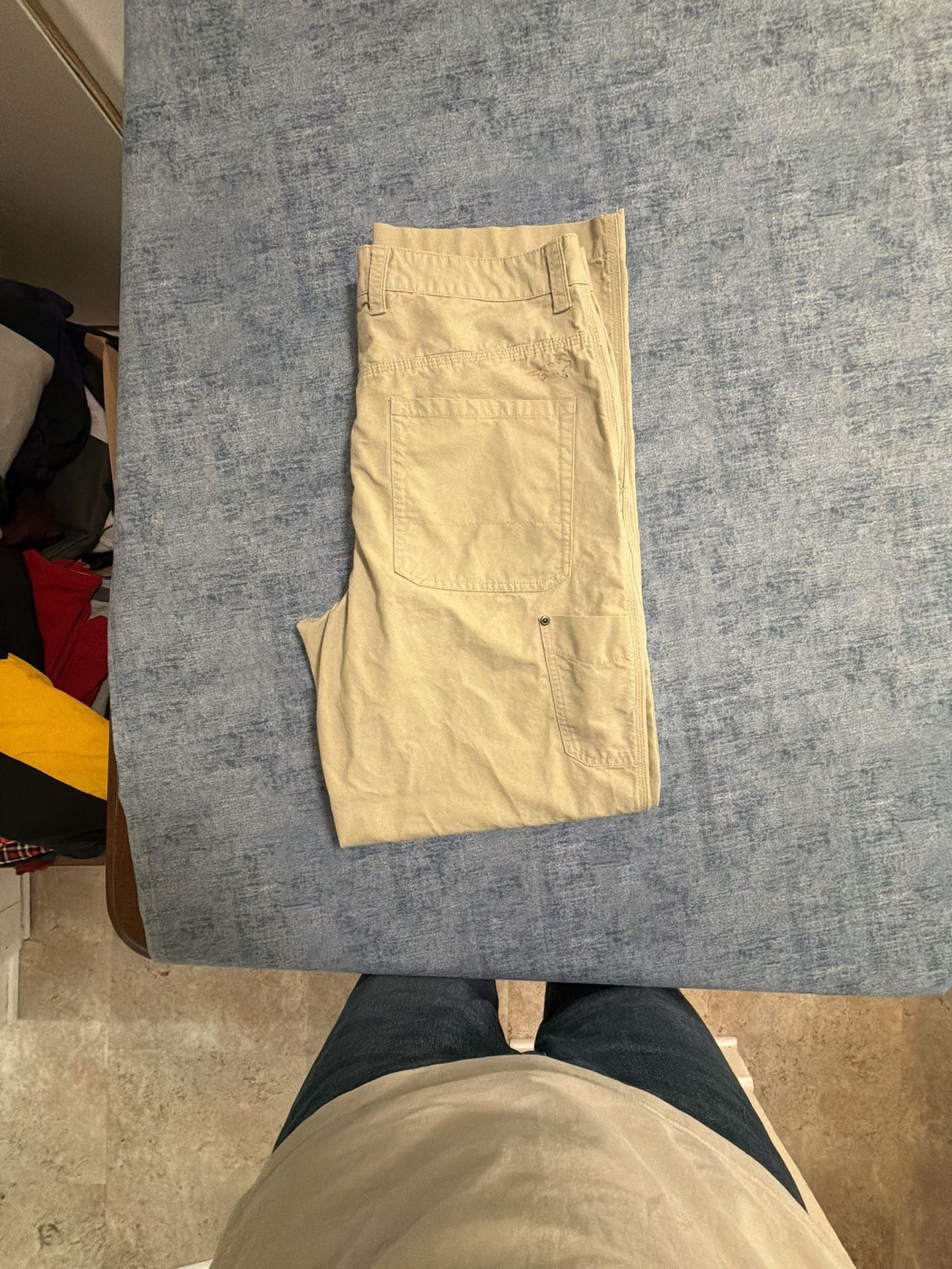 Horny Toad Canvas Pants Size 34 Beige Cotton Stretch Utility Chinos 7