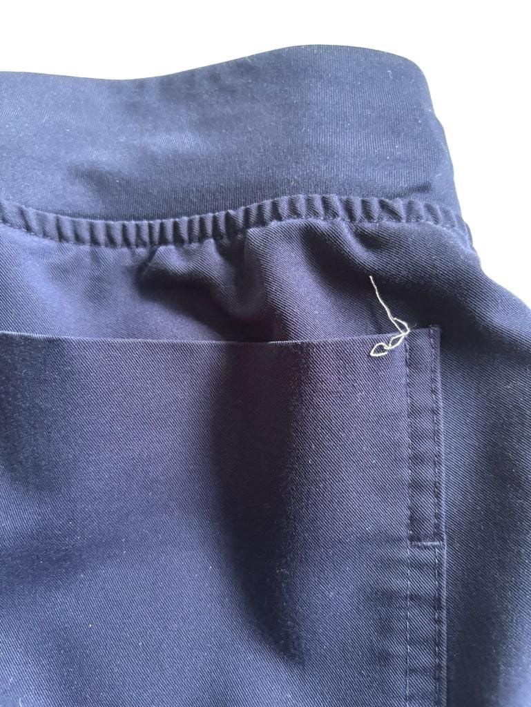 FIGS Scrub Set Navy Blue V-Neck Top And Jogger Pants 11