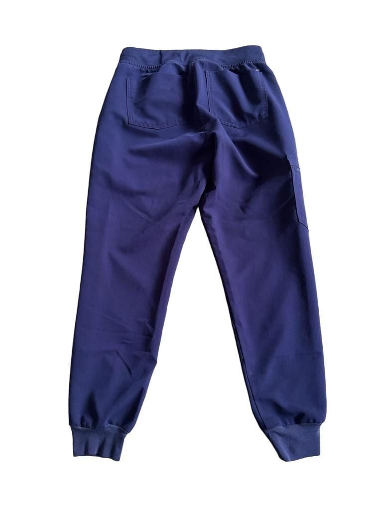 FIGS Scrub Set Navy Blue V-Neck Top And Jogger Pants 10