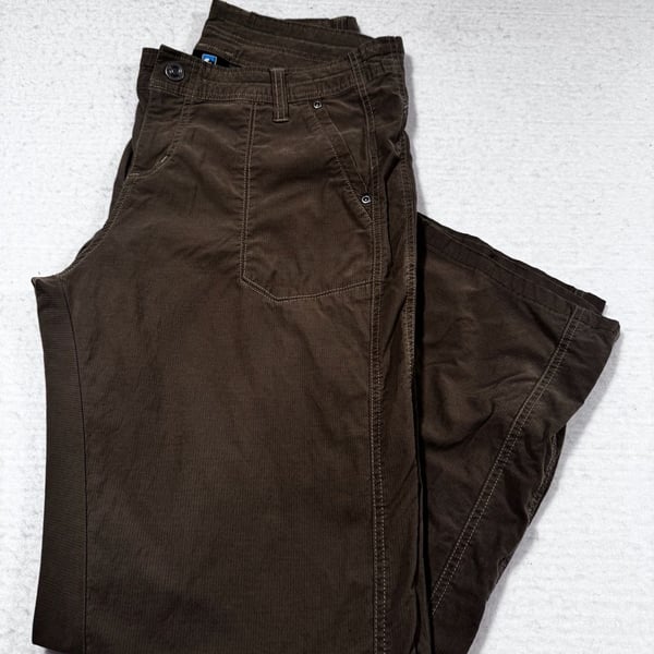 KUHL Women’s Corduroy Pants Size 14 Regular Olive Green