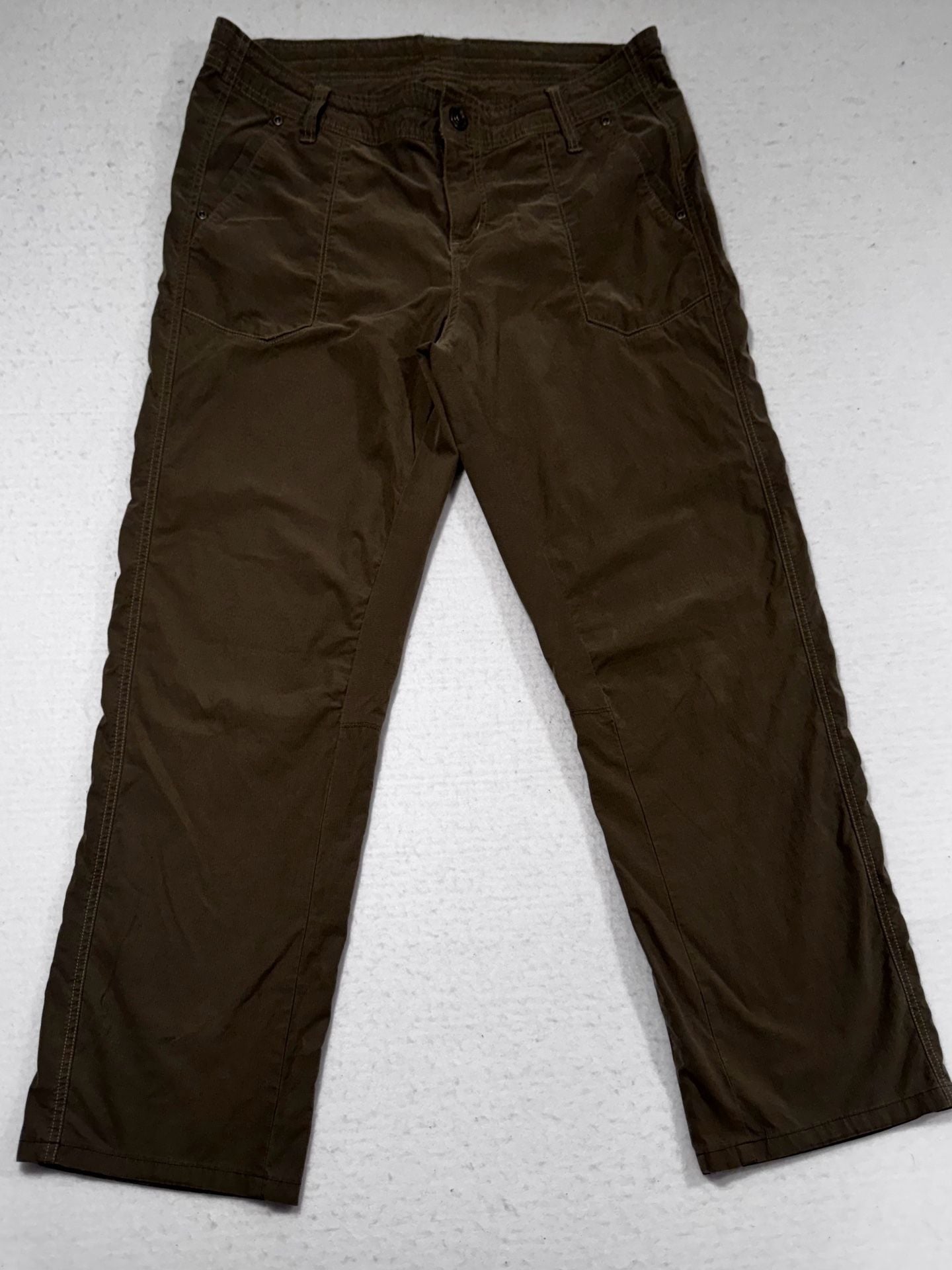 KUHL Women’s Corduroy Pants Size 14 Regular Olive Green 3