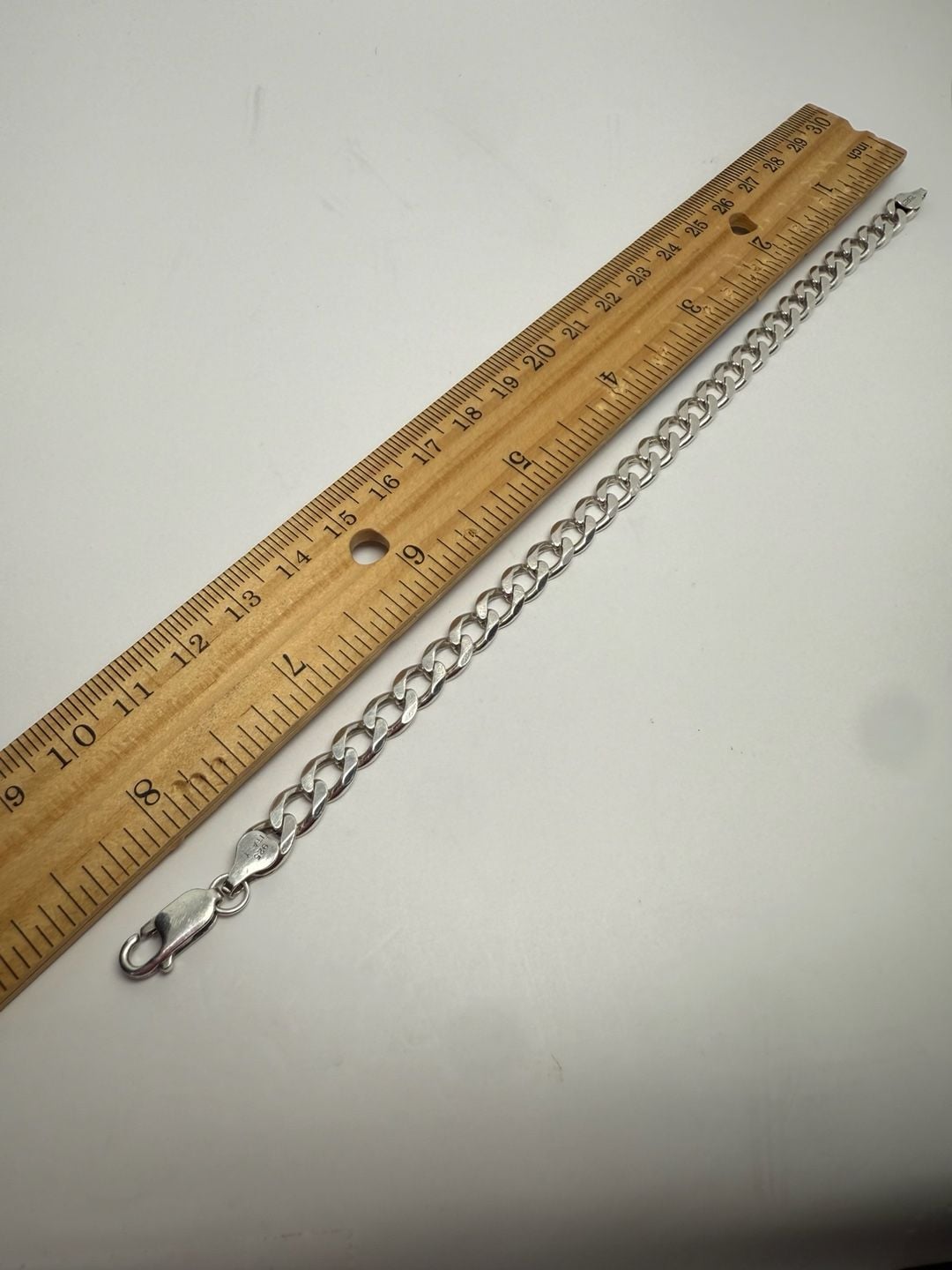 925 Italian Made Curb Chain Necklace 925 Sterling Silver 8