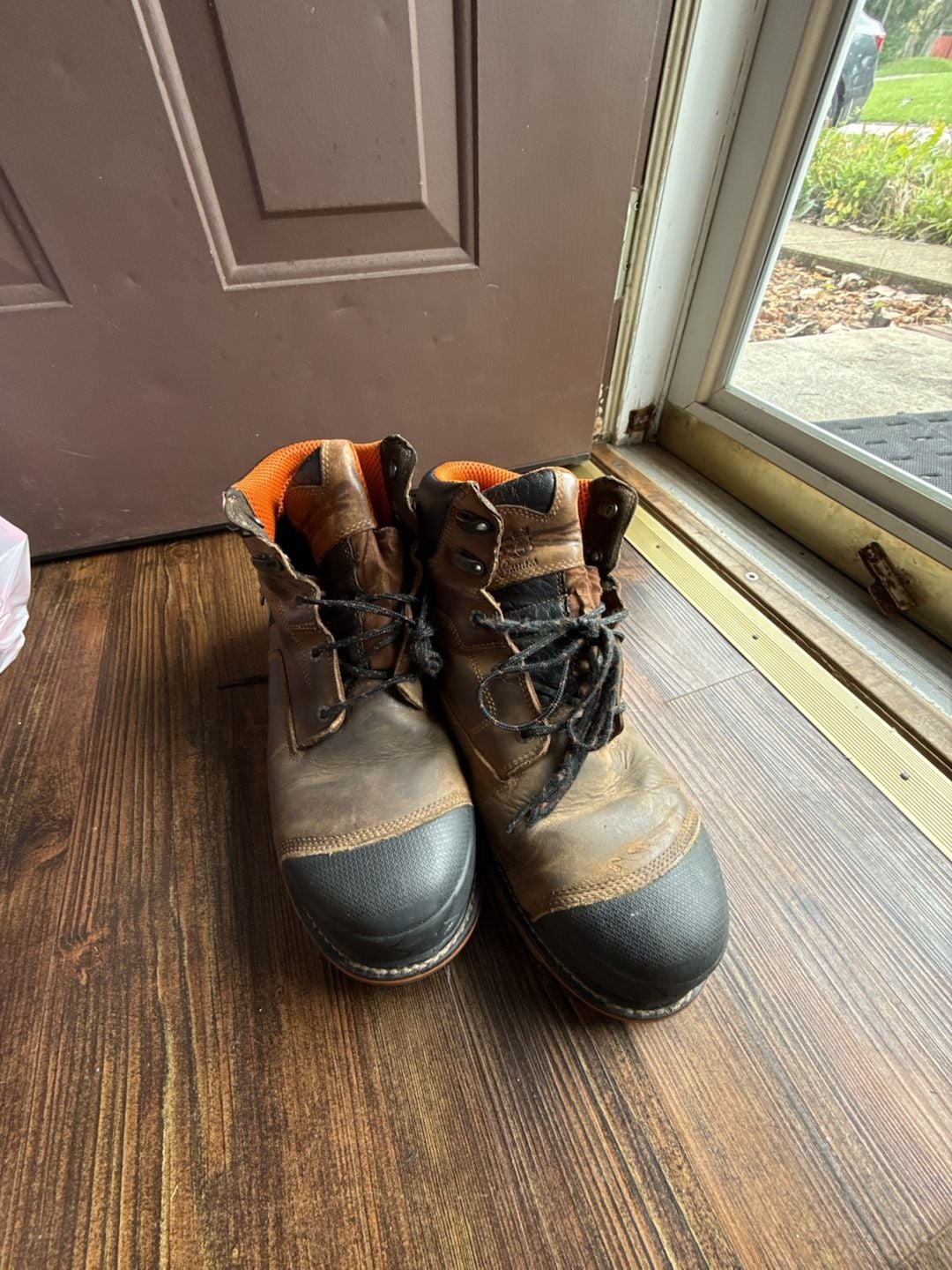 Timberland Pro Boondock Work Boots Brown Leather 7