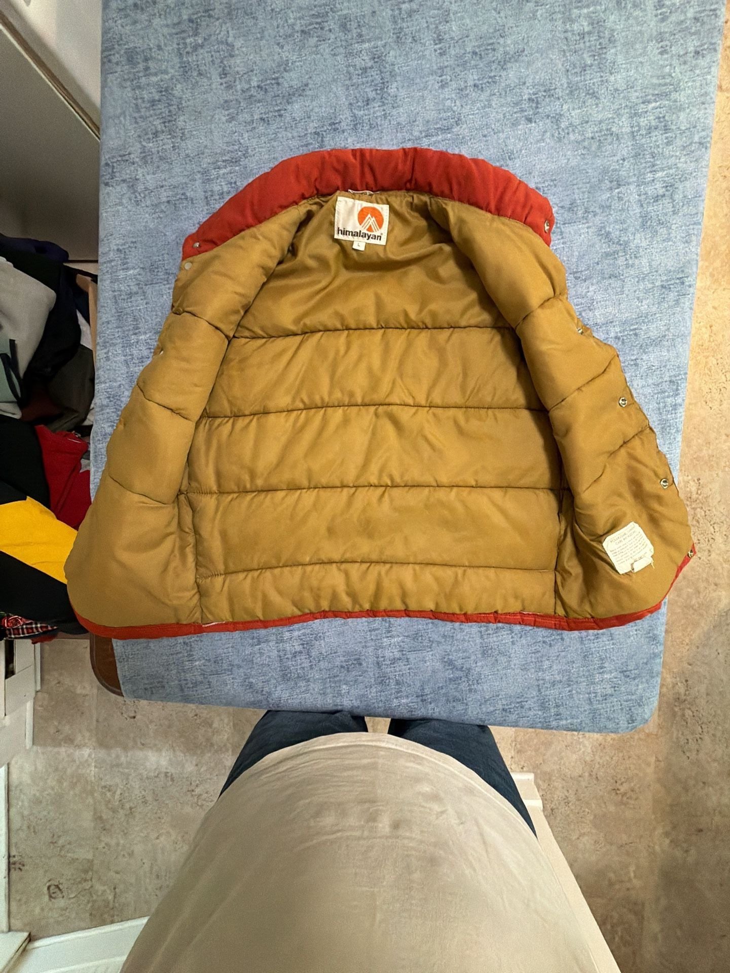 Himalayan Puffer Vest Size L Red Polarguard Insulated Vintage USA 4