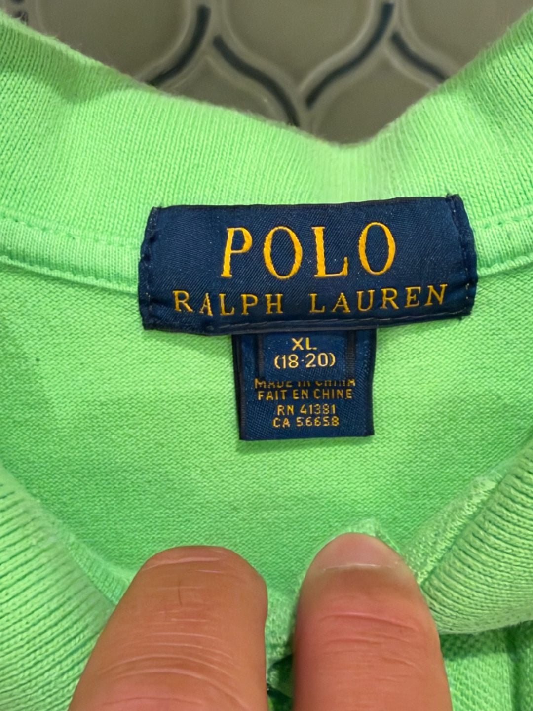 Polo Ralph Lauren Polo Shirt Size Boys XL (18-20) Green 5