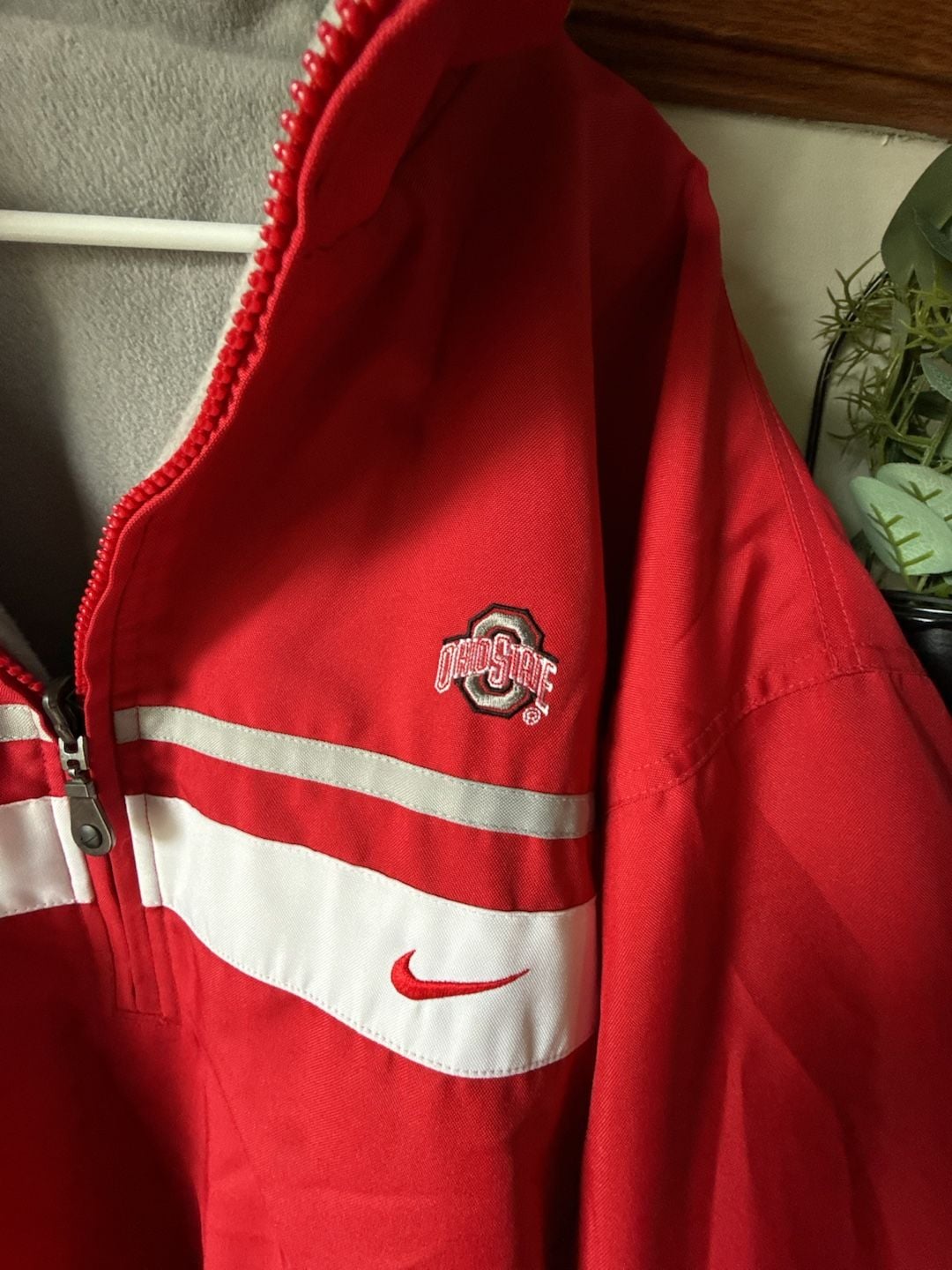 Nike Ohio State Buckeyes Half-Zip Jacket Red 3