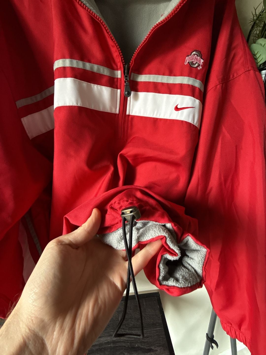 Nike Ohio State Buckeyes Half-Zip Jacket Red 4