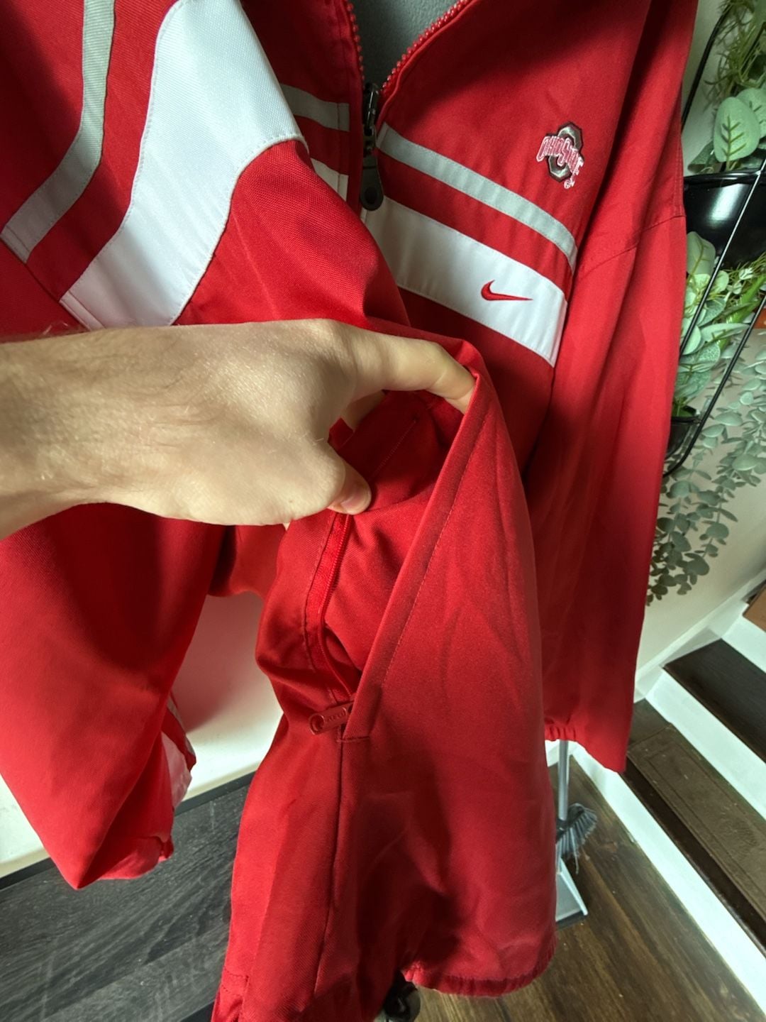 Nike Ohio State Buckeyes Half-Zip Jacket Red 5