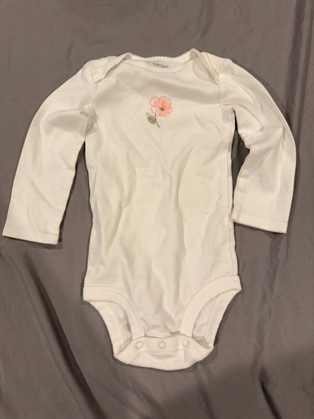 Carter's Just One You Bodysuit Size 18m White 2