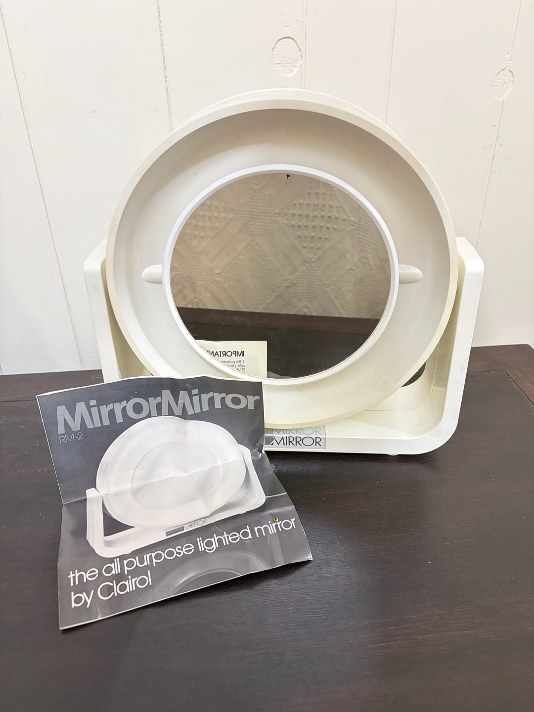 Vintage 1970s Clairol table vanity Mirror RM-2 Lighted Pivoting 8