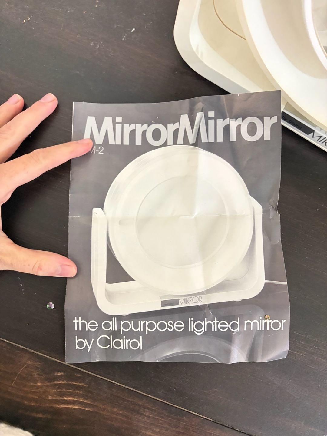 Vintage 1970s Clairol table vanity Mirror RM-2 Lighted Pivoting 9