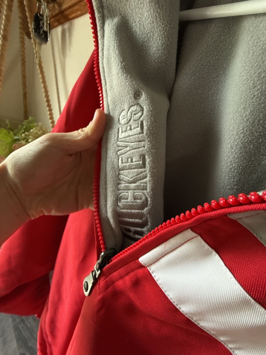 Nike Ohio State Buckeyes Half-Zip Jacket Red 6
