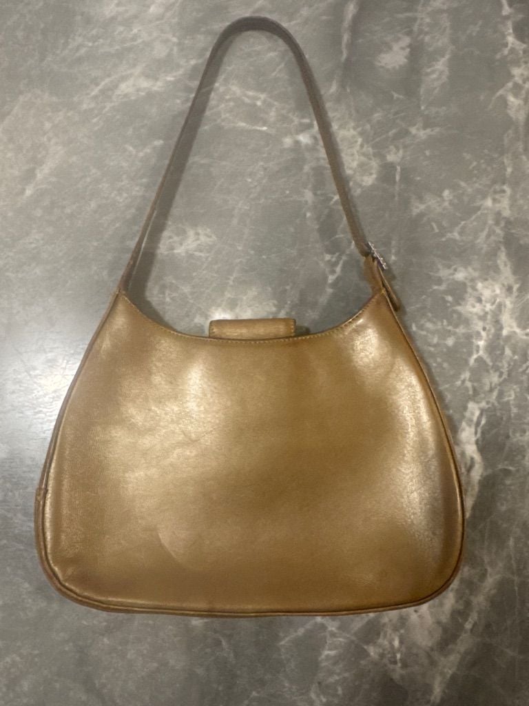 Coach Leather Shoulder Bag Tan 2