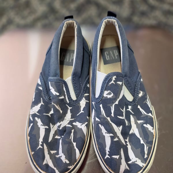 Gap Shark Print Slip On Sneakers
