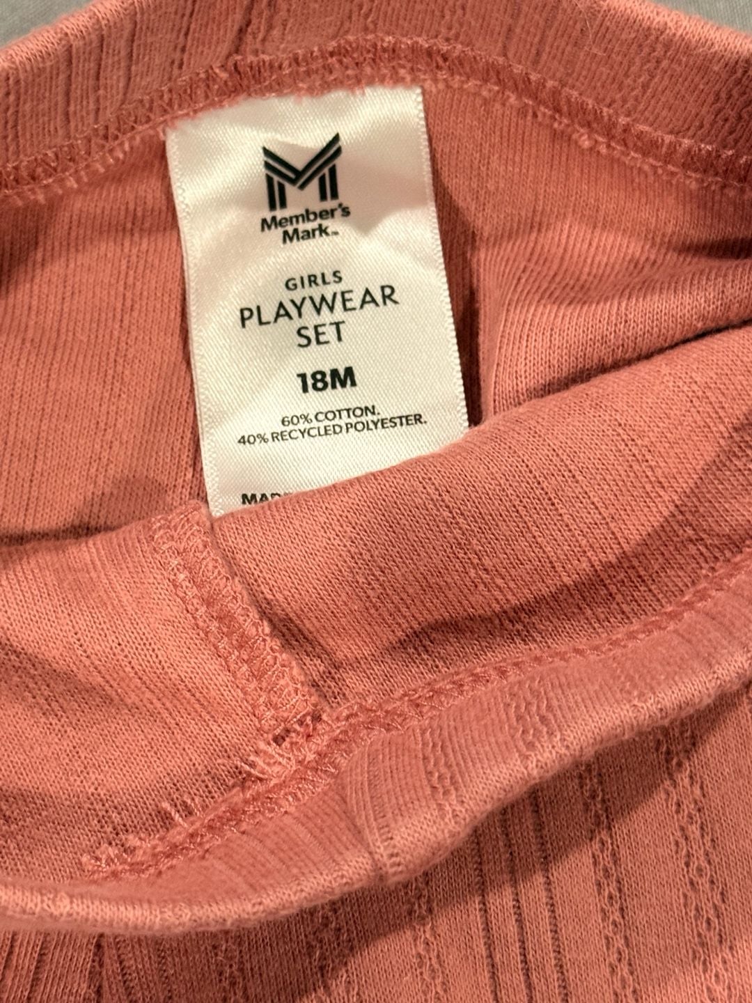 Member's Mark Leggings 18M Pink Playwear Set 4