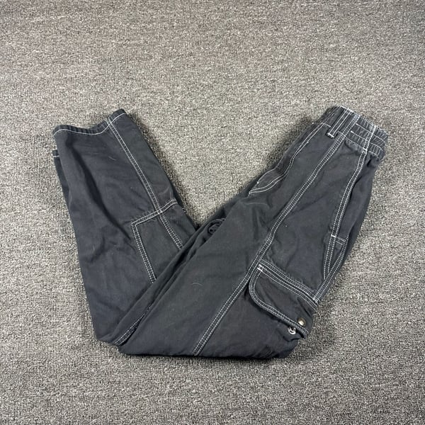BDG Relaxed Skate Jean Size W25 Black Cargo Pants Contrast Stitch
