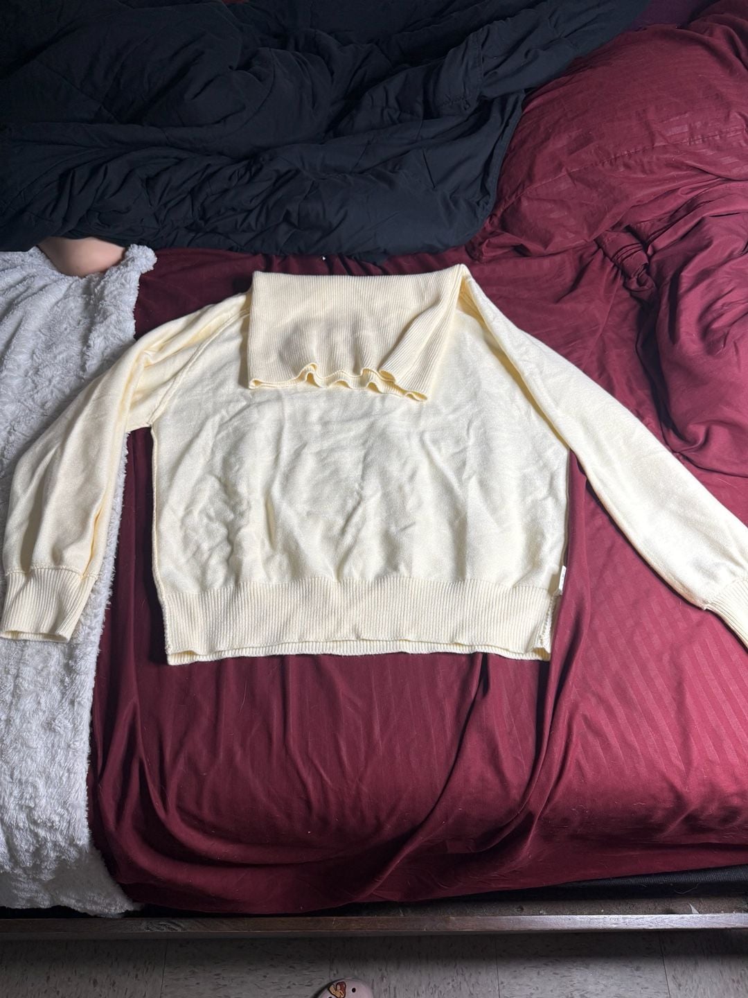 Unbranded Cream Turtleneck Knit Sweater 7