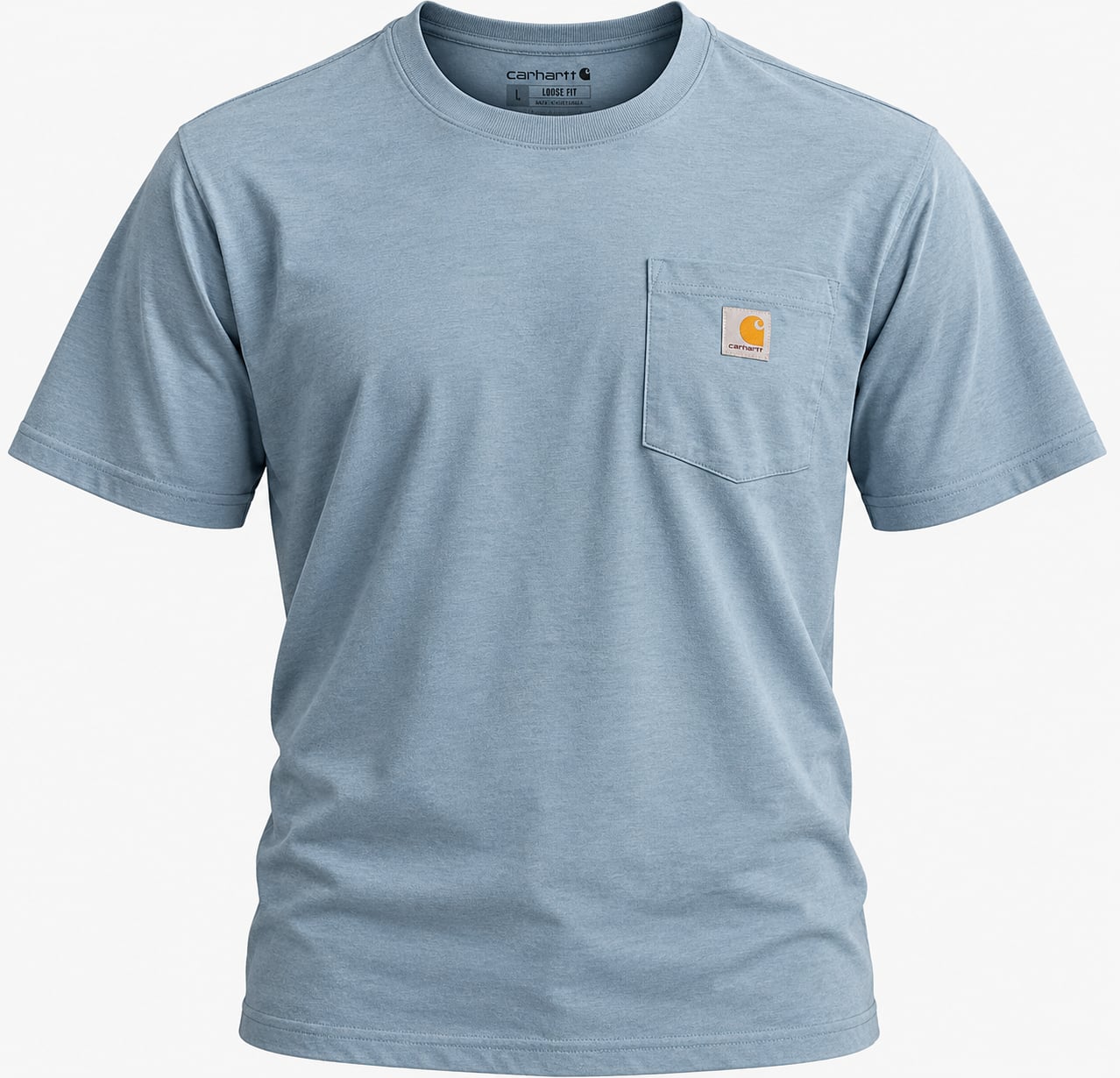Carhartt Pocket T-Shirt Size L Blue Loose Fit 2