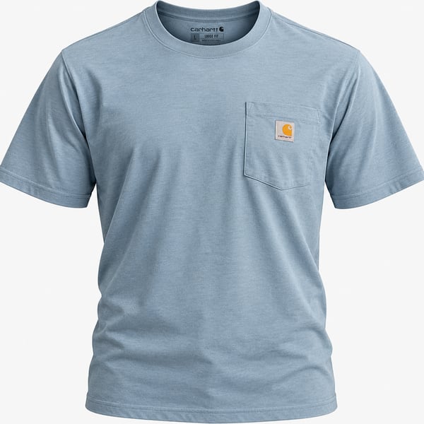 Carhartt Pocket T-Shirt Size L Blue Loose Fit