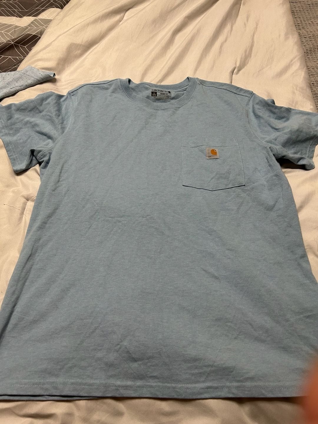 Carhartt Pocket T-Shirt Size L Blue Loose Fit 3