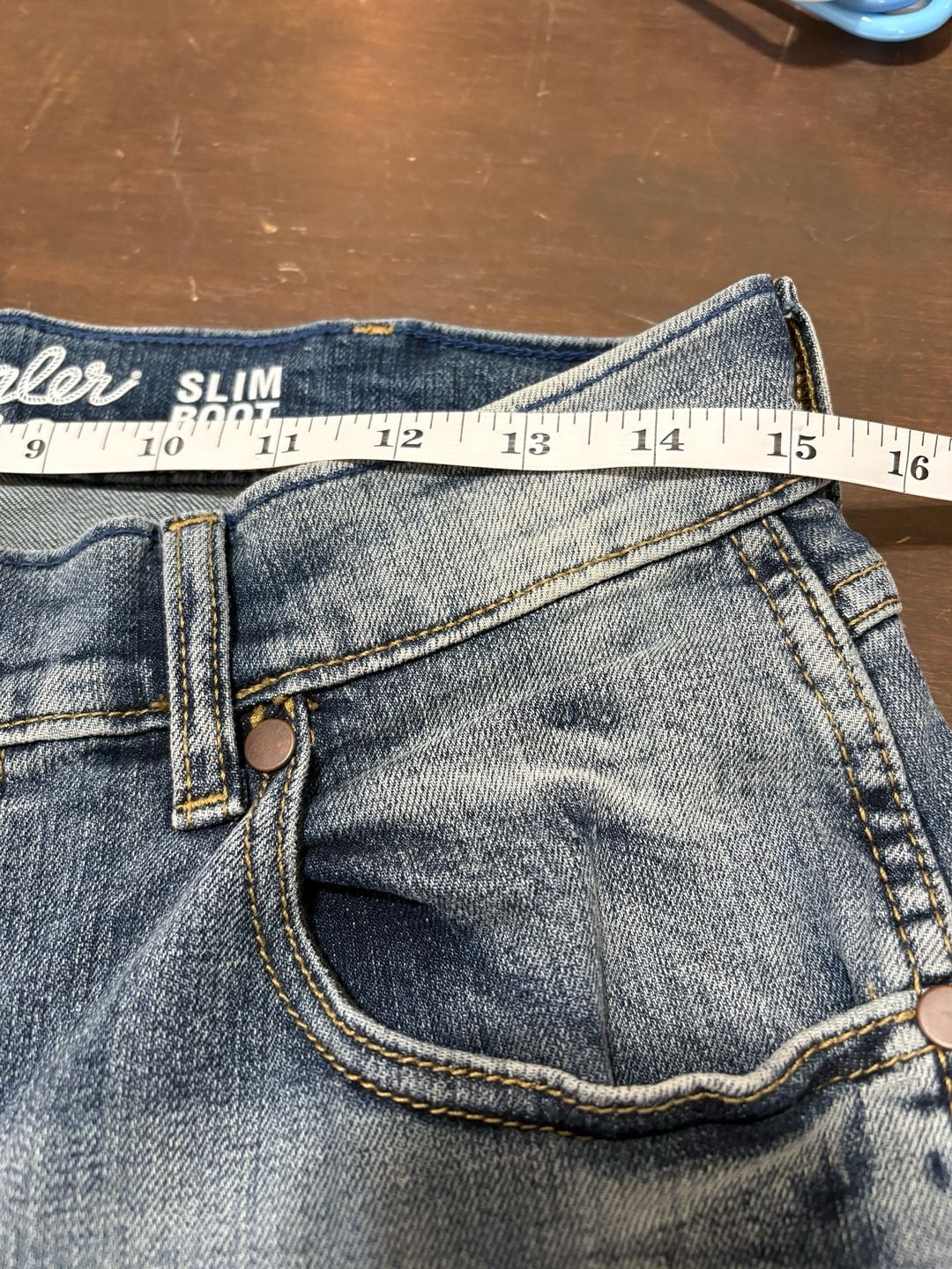 Wrangler Retro Slim Boot Jeans Medium Wash Blue 7