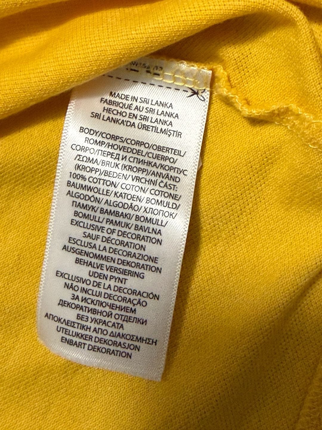 Polo Ralph Lauren Ringer Crew T-Shirt Size XXL Yellow Cotton 7