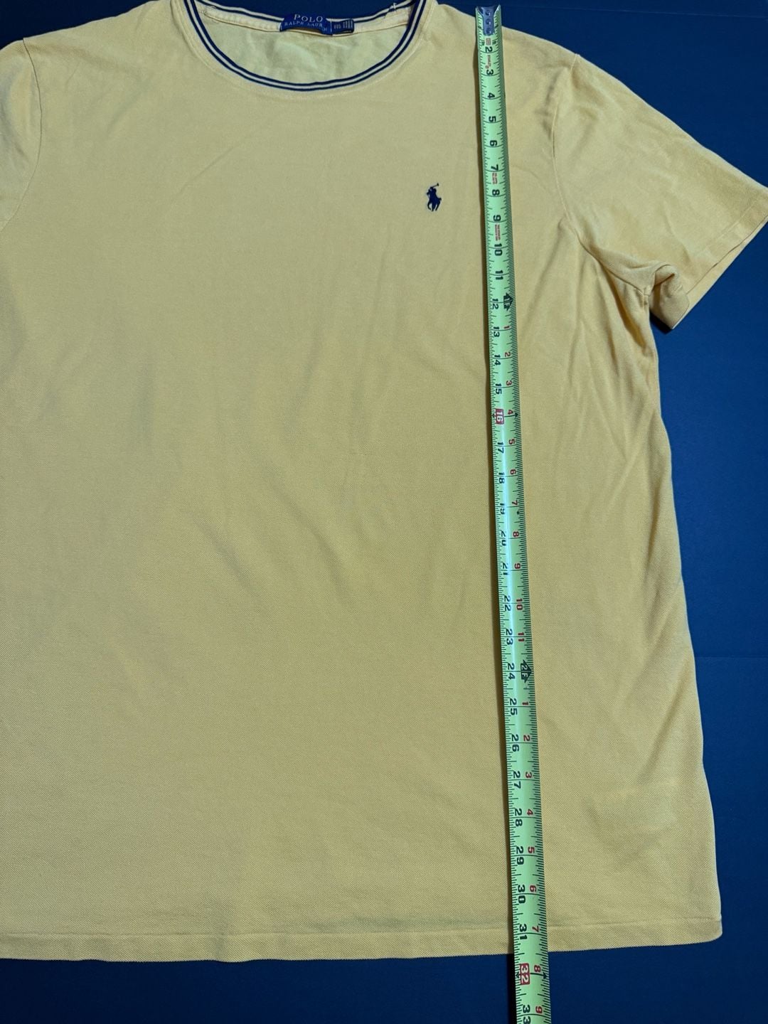 Polo Ralph Lauren Ringer Crew T-Shirt Size XXL Yellow Cotton 11