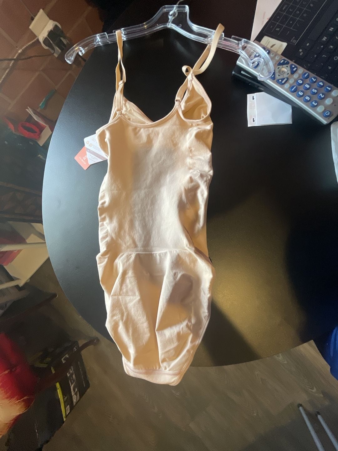FeelinGirl Bodysuit Shapewear Size M/L Beige Spaghetti Strap Tummy Control 5