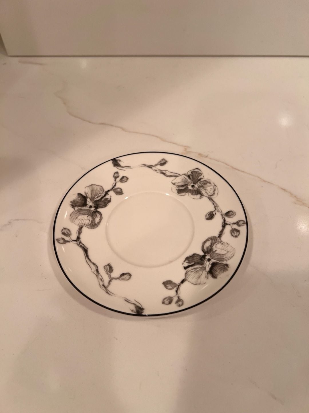 Michael Aram Black Orchid Demitasse Saucer Set of 3 4