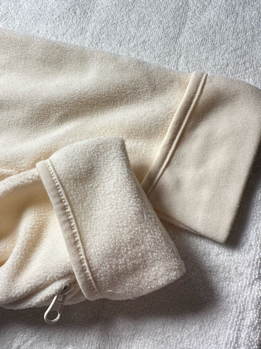 Cloud Island Hooded Fleece Bunting Size 3-6M Off-White 8
