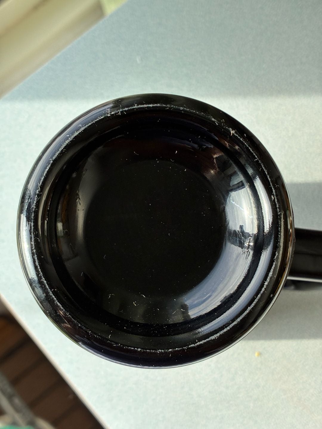 Chicago Band 1986 Vintage Black Glass Mug 5