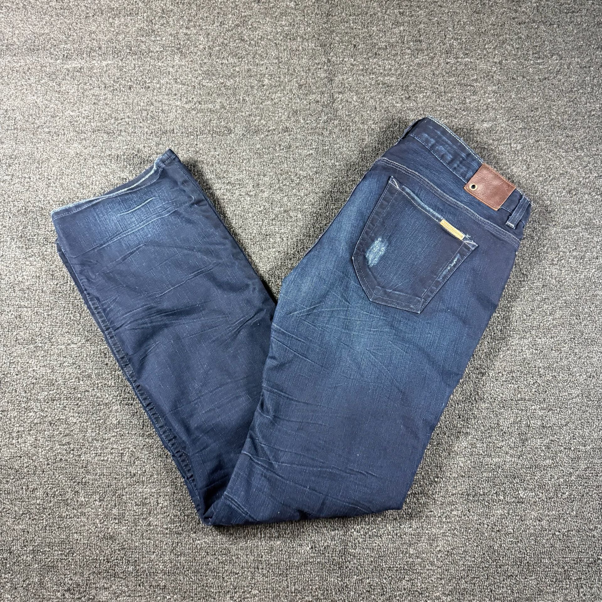 Armani Exchange 2000s Dark Blue Denim Jeans 2